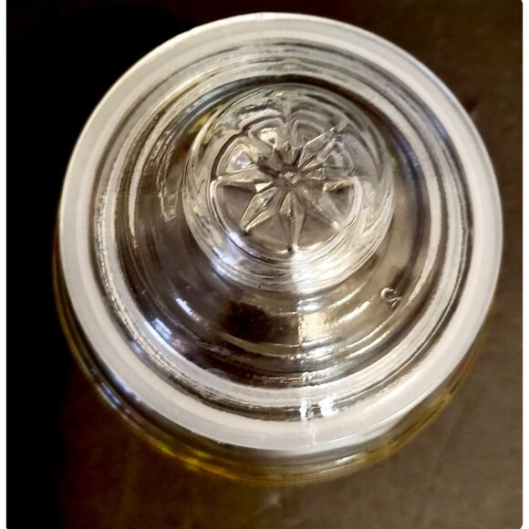 Vintage Kig Clear Glass Christmas Jar With Lid & Festive Tree Design - Picture 12 of 13